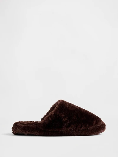 Faux Fur Slippers
