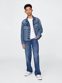 Veste en denim emblématique et coton biologique pour Enfant