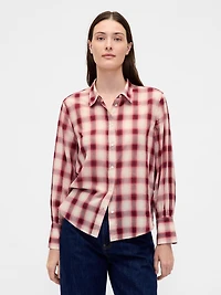Voile Plaid Shirt