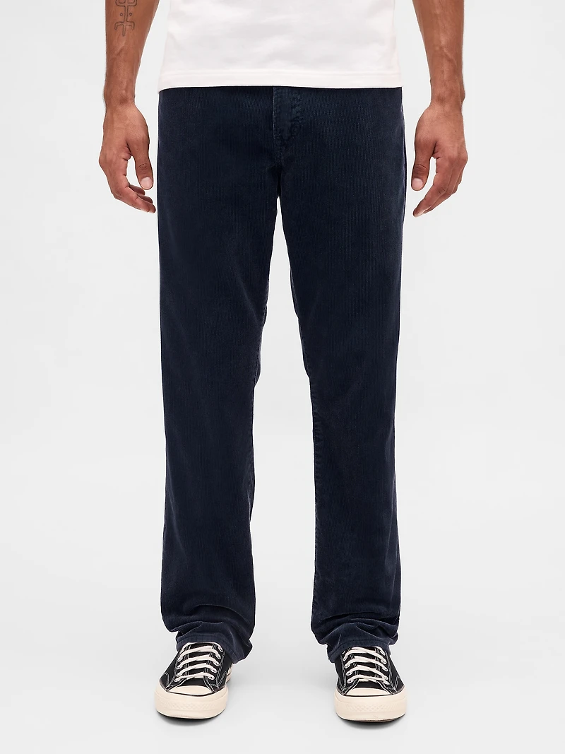 Corduroy Relaxed Straight Pants
