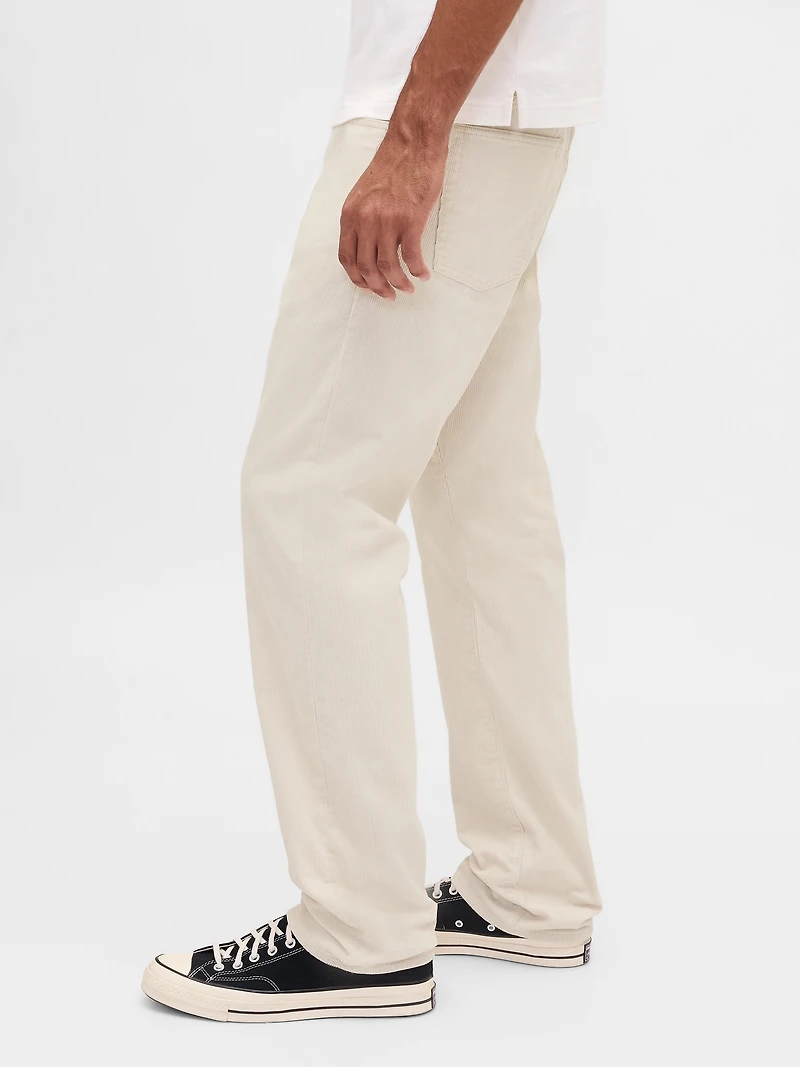 Corduroy Relaxed Straight Pants