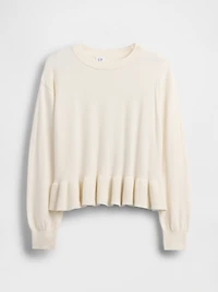 Kids Relaxed Peplum Sweater