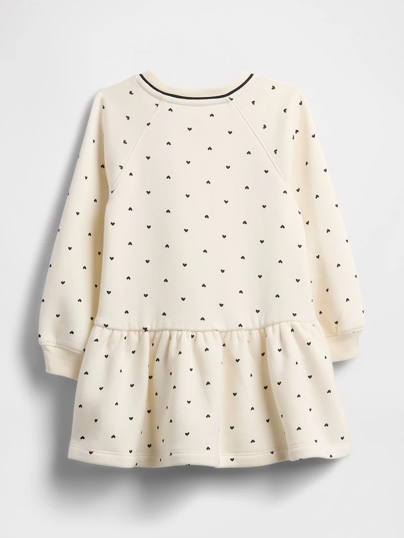Baby & Toddler Bow Sweatshirt Dress