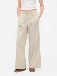 Mid Rise Corduroy Baggy Pants