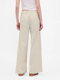 Mid Rise Corduroy Baggy Pants