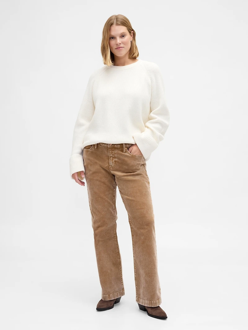 Low Rise Corduroy Long & Lean Pants