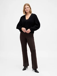 High Rise Double Knit Boot Pants