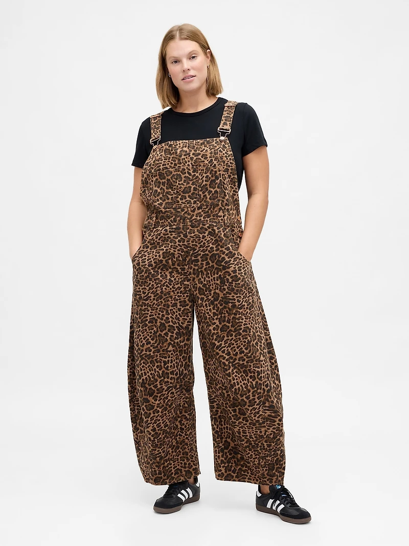 UltraSoft Denim Horseshoe Overalls