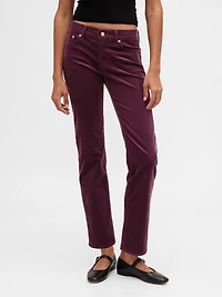 Low Rise Corduroy '90s Slim Straight Pants