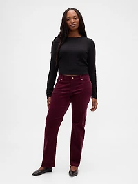Low Rise Corduroy '90s Slim Straight Pants