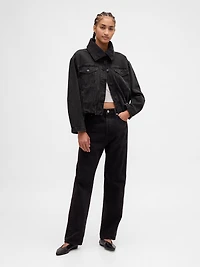 Denim Oversized Cocoon Jacket