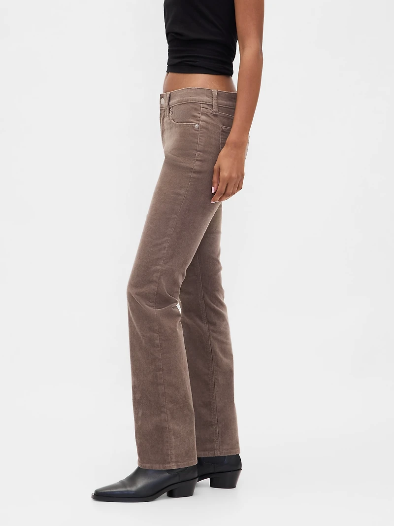 Low Rise Corduroy '90s Slim Straight Pants