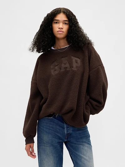 Sherpa Logo Tunic Sweatshirt