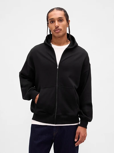Heavyweight Oversized Zip Hoodie