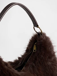 Faux Fur Slouchy Bag