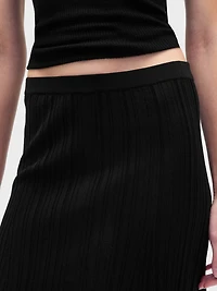 Sheer Maxi Sweater Skirt