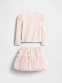 Baby & Toddler Rib Tulle Outfit Set