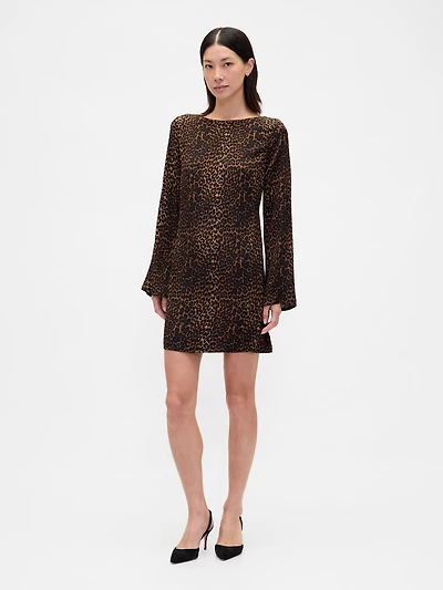Boatneck Mini Shift Dress
