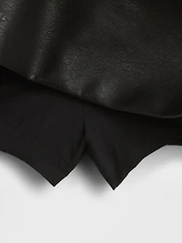 Vegan Leather Mini Skort