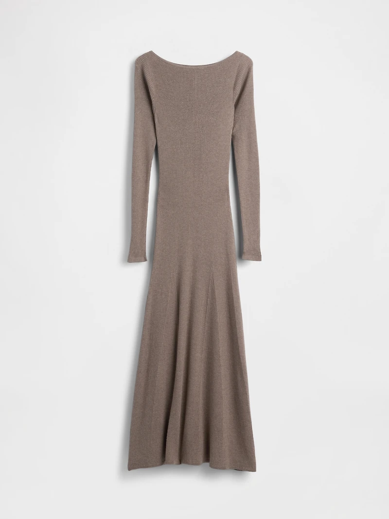Lightweight CashSoft Rib Maxi Sweater Dress