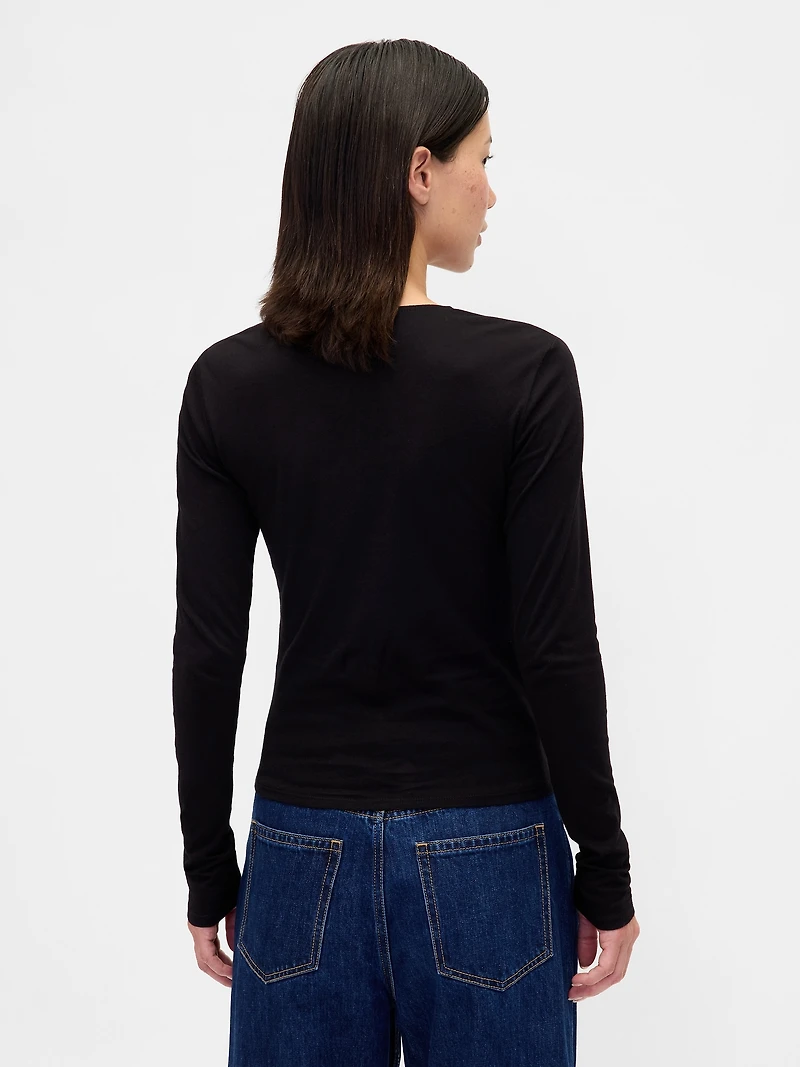 CloseKnit Jersey V-Neck T-Shirt