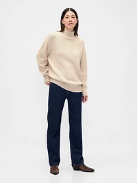 100% Cotton Oversized Mockneck Sweater