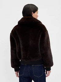 Faux Fur Bomber Jacket