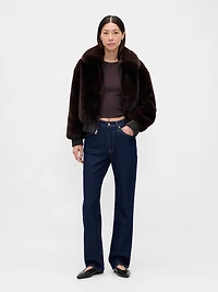 Faux Fur Bomber Jacket
