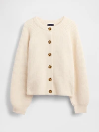 Fuzzy Shaker Stitch Cardigan