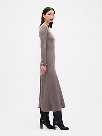 Lightweight CashSoft Rib Maxi Sweater Dress