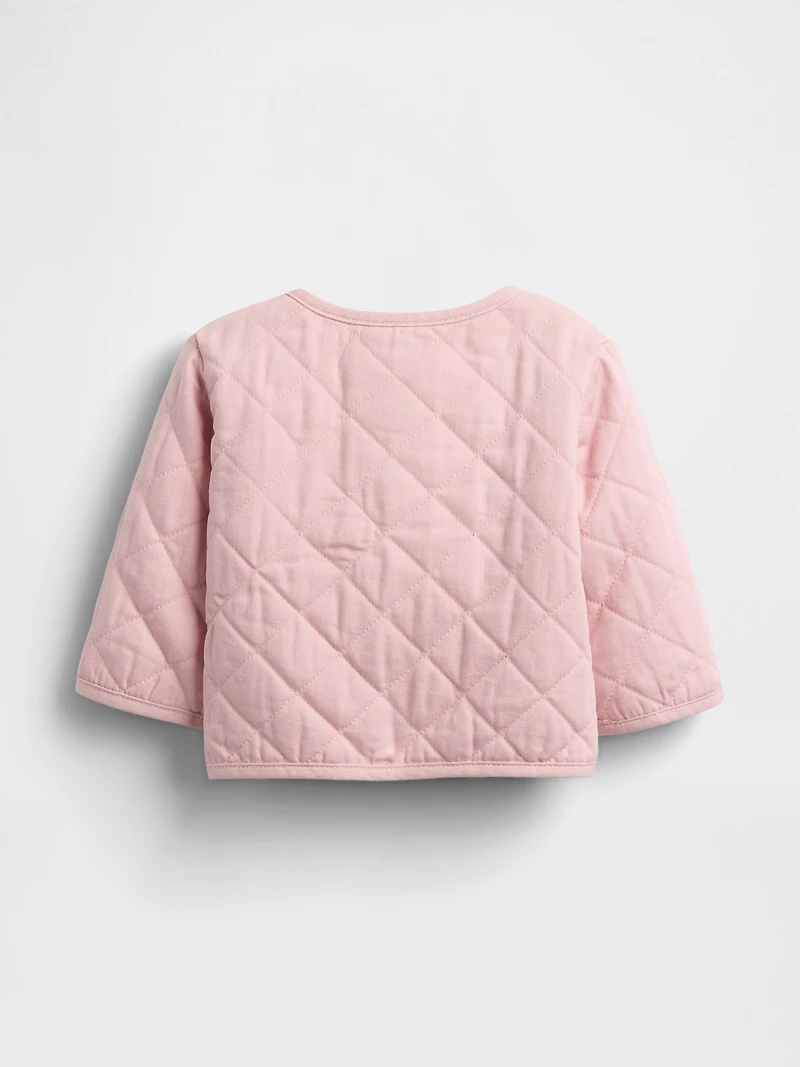Baby Quilted Heart Pocket Jacket