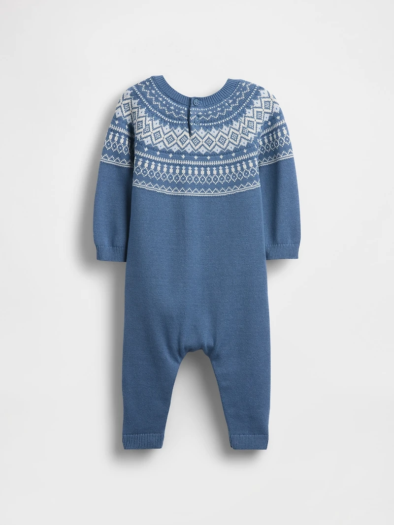 Baby Fair Isle Sweater One-Piece
