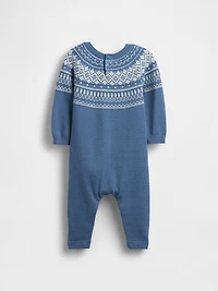 Baby Fair Isle Sweater One-Piece