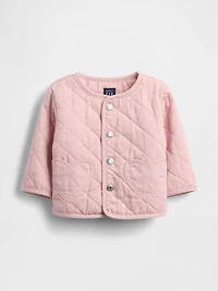 Baby Quilted Heart Pocket Jacket