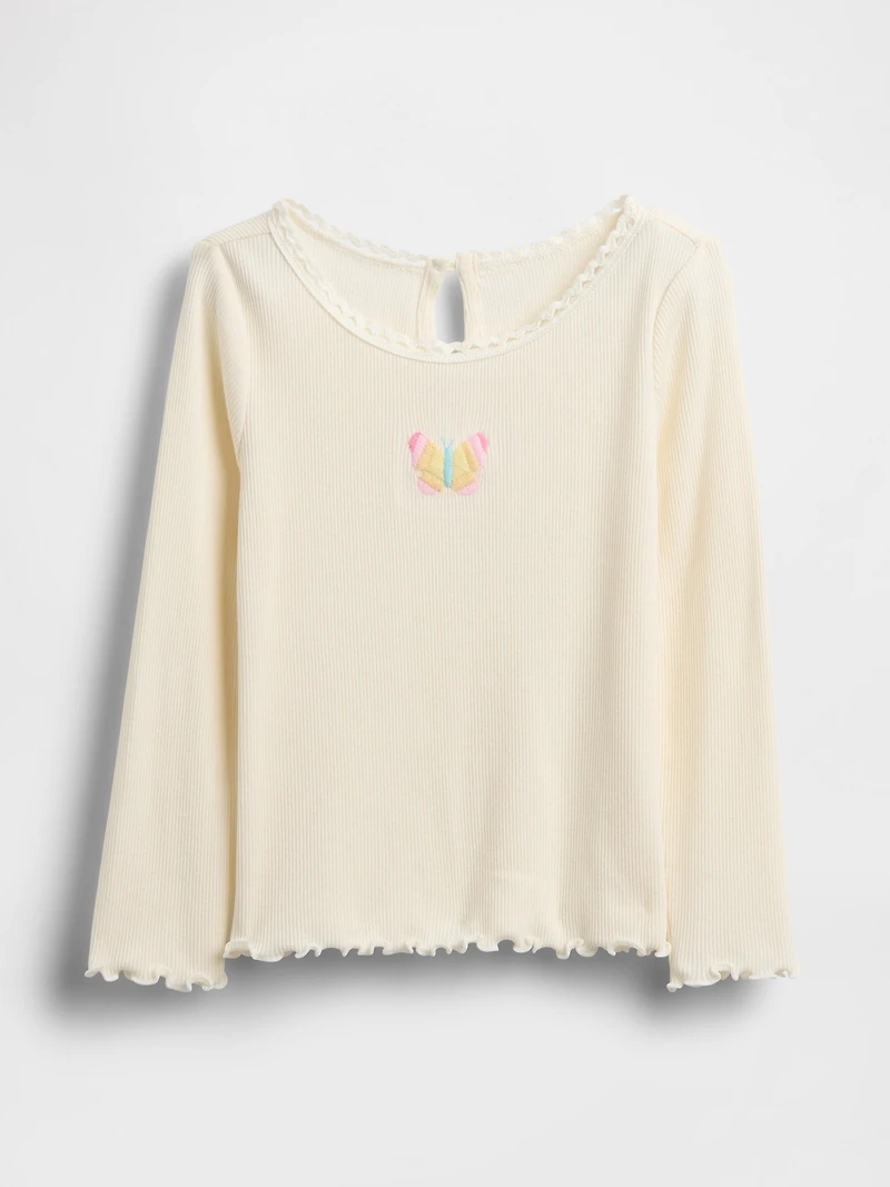Baby & Toddler Embroidered Graphic Rib T-Shirt