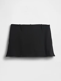 Low Rise Twill Mini Skort