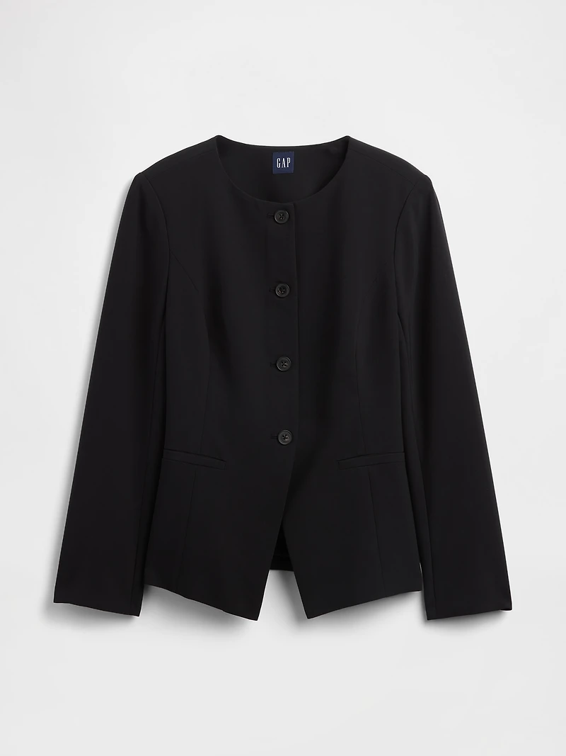 Collarless Blazer