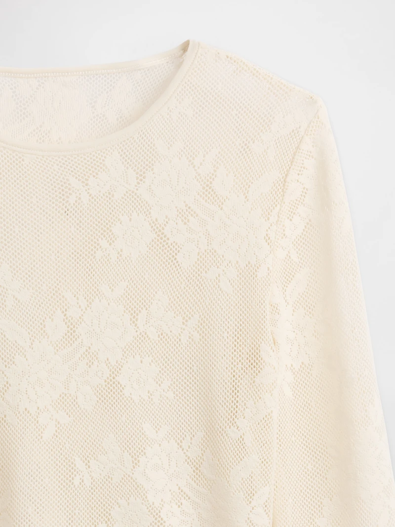 Sheer Lace Top