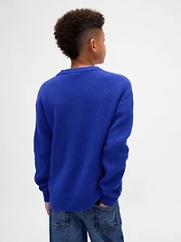Kids CashSoft Relaxed Crewneck Sweater