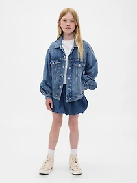 Kids Denim Bubble Skirt