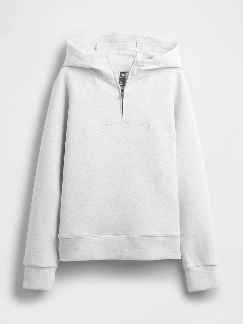 GapFit Oversized Quarter-Zip Hoodie