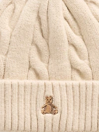 Ensemble bonnet et mitaines en tricot torsadé Effet cachemire pour Bébé Tout-petit