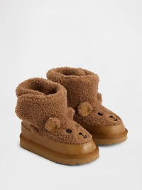 Bottes douillettes à motif d’ourson pour Tout-petit
