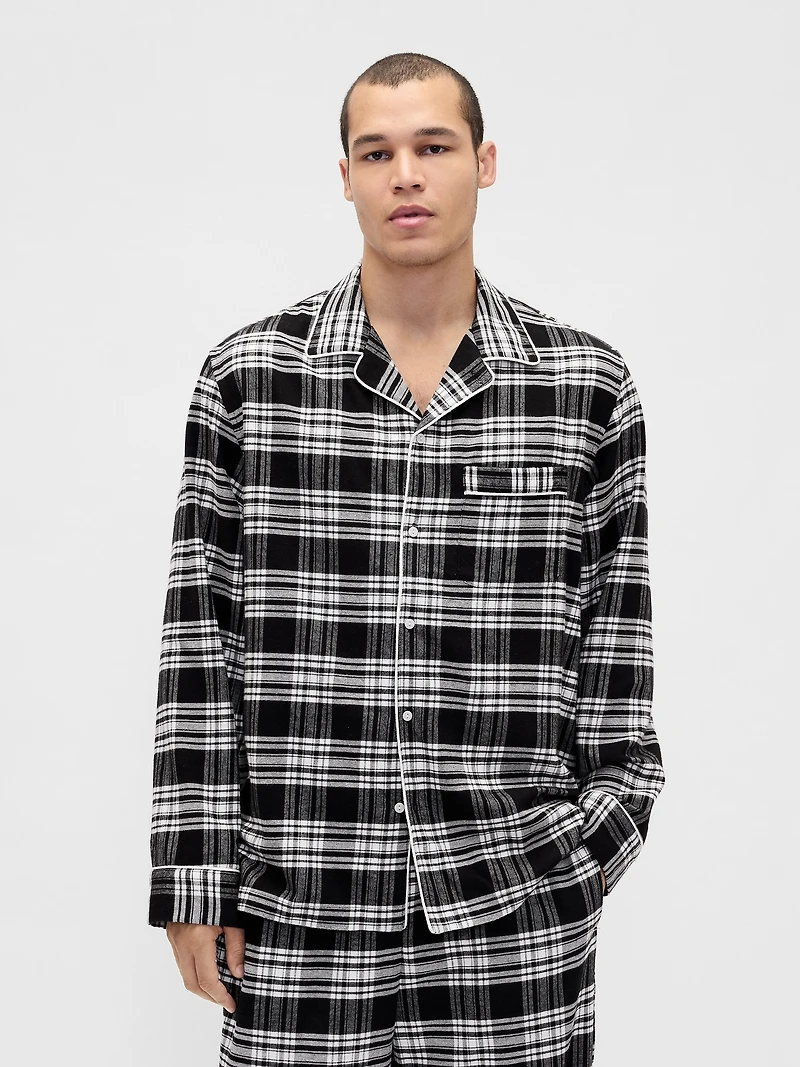 Chemise de pyjama en flanelle ultra-douce pour Adulte