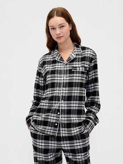Chemise de pyjama en flanelle ultra-douce pour Adulte