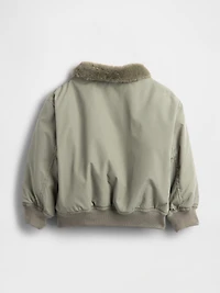 Baby & Toddler Faux-Fur Collar Bomber Jacket