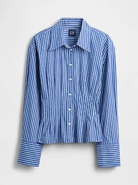 Organic Cotton Poplin Fitted Shirt