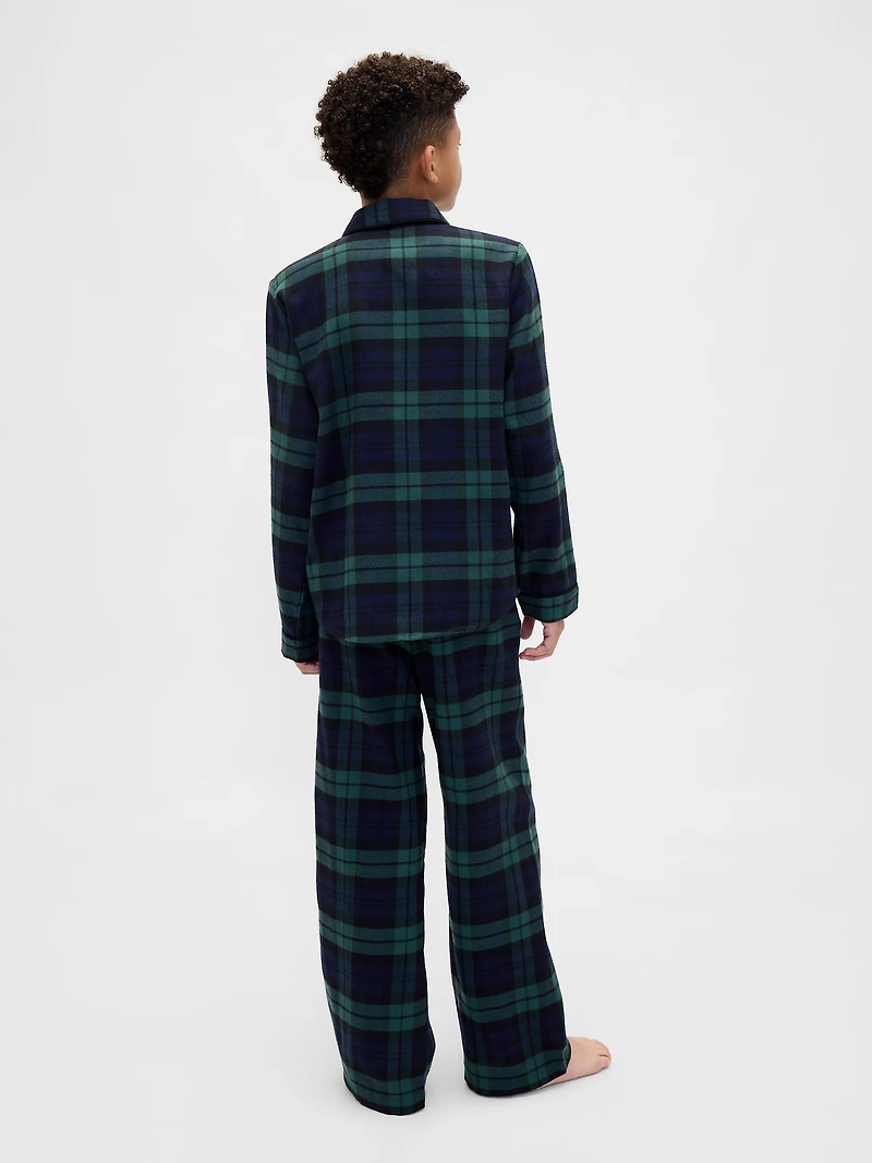Kids Recycled Flannel PJ Set