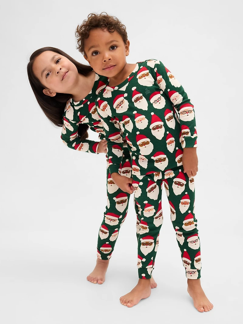 Pyjama des Fêtes en coton biologique brossé pour Enfant et Béb