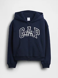 Kids Sherpa-Lined Graphic Logo Hoodie